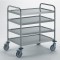 Chariot inox-4 plateaux