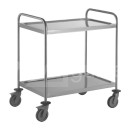 Chariot inox 2 plateaux