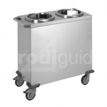 Chariot inox distributeur assiettes neutre