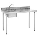 Table du chef inox avec robinet