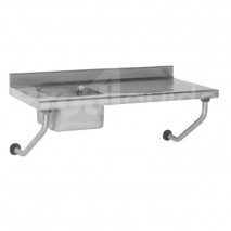 Table du chef suspendue inox