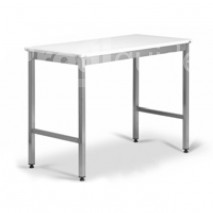 Table inox decoupe centrale polyethylene