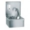 lave-mains inox compact avec dosseret