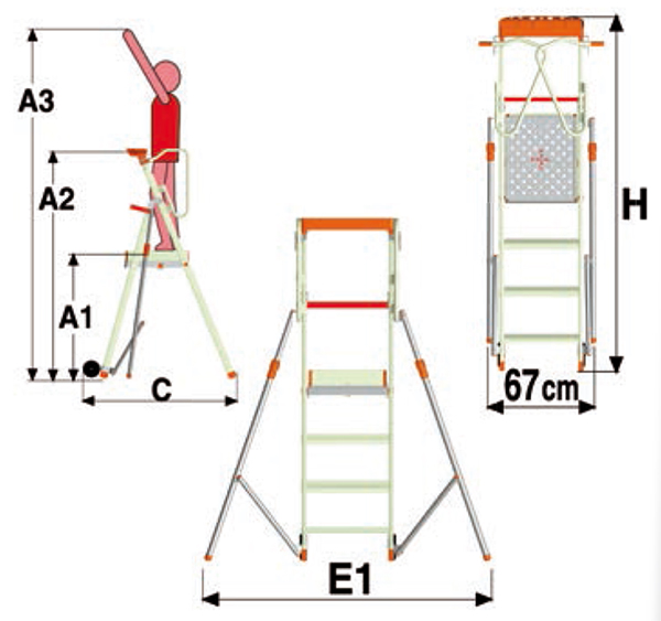 Plateforme de travail Aluminium 11004