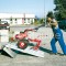 Rampe de chargement motoculteur sur remorque