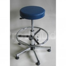 Tabouret médical avec repose pied